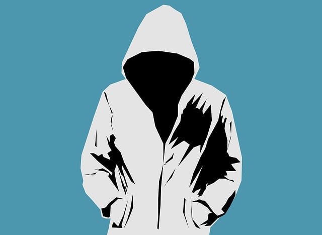 anonymous person in hoodie