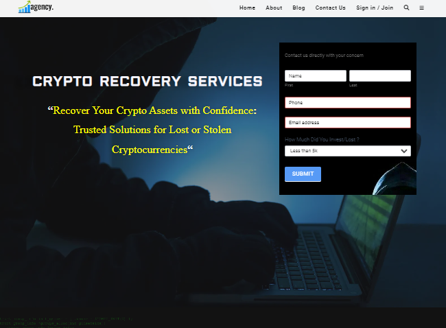 fraudulent cryptocurrency recovery service